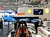 Auch Anbieter von Automatisierungsperipherie zeigten ihr Portfolio. IFM hatte mit dem Racing Simulator eine Attraktion, um Besucher an den Stand zu ziehen.