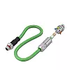 Konfektionierte Datenkabel mit Advanced Shielding Technology und konfektionierbare M12-Steckverbinder Push-Lock-Anschlusstechnik – zukunftssicher in die Feldverkabelung.