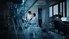 Modern Medical Research Laboratory: Two Scientists Working, Usin