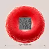 Der Mini-QR-Code ist rund siebenmal kleiner als eine rote Blutzelle eines Menschen.