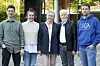 dSpace-Inhaberfamilie: Dr. Niklas Hanselmann, Julia Girolstein, Angelika und Dr. Herbert Hanselmann und Dr. Harald Hanselmann (v.l.n.r.).