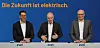 ZVEI-Jahresauftaktpressekonferenz 2026 in Dreieich: ZVEI-Manager Fabian Mayer (links), ZVEI-Präsident Dr. Gunther Kegel (Mitte) und ZVEI-Pressesprecher Thorsten Meier (rechts) ordnen die wirtschaftliche Lage der deutschen Elektro- und Digitalindustrie ein – zwischen Stabilisierung, anhaltenden Standortproblemen und vorsichtigem Optimismus für 2026.
