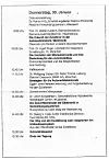 Konferenzprogramm der Tagung Automobilelektronik am Donnerstag, 30. Januar 1992 in Augsburg mit Vorträgen zur Zukunft der Zulieferer in der Automobilelektrik und Automobilelektronik, zur Evolution der Mikroelektronik und ihrer Bedeutung für den Automobilbau, zu Strategien für die Automobilelektronik, zur Zukunft der Elektronik in Verdrahtungssystemen und zum Weg von der Insellösung zum integrierten Antriebssteuersystem; historische Agenda des Automobil-Elektronik-Kongresses mit Referenten von Siemens-Automobiltechnik, TU München, BMW, Kabelwerke Reinshagen und Ford Werke.