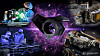 Collage zum Nancy Grace Roman Space Telescope mit dem NASA-Weltraumteleskop im Zentrum vor einem violetten Sternen- und Galaxienhintergrund sowie mehreren Motiven deutscher Raumfahrttechnik. Links oben arbeitet ein Techniker von Jena-Optronik in Schutzkleidung an einem optischen Prüfaufbau mit grünem Lichtstrahl, rechts oben ist ein hochpräziser elektromechanischer Positioniermechanismus zu sehen. Links unten arbeiten zwei Reinraumtechniker am Coronagraph Instrument des Roman Space Telescope, rechts unten ist ein Precision Alignment Mechanism mit Elektronik, Leitungen, optischen Elementen und Steckverbindungen dargestellt. Die technische Darstellung steht für deutsche Beiträge zu Sternsensorik, Leistungselektronik, Optik und Präzisionsmechanik im Nancy Grace Roman Space Telescope. Wasserzeichen „KI generiert“ unten rechts.