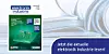 Werbebild für das Magazin „elektronik industrie“ mit grünem Cover und Textbanner.