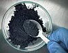 Silizium-Kohlenstoff-Komposit als Aktivmaterial zur Herstellung siliziumbasierter Anoden für Lithium-Ionen-Batterien im StrOboBatt-Projekt.