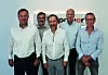 Reiko Winkler (links) ist seit 1. August 2021 Geschäftsführer von Finepower. Auch im Bild (v.l.): Reiner Nowitzki, Dieter Bundfuß, Peter Lutter und Frank Döring.