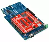 Grundlage des Sensorsystems ist das IoT-Add-on-Shield Pioneer von Digi-Key und Sparkfun.