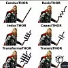 Meme mit Anspielungen auf verschiedene elektronische Bauteile, die alle mit Thor zu tun haben (eigentlich tor)