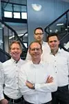 Die nächste Generation der Familie Ihlemann: Martin (Vorstandsvorsitz, rechts), Michael (Prokurist, Bildmitte) und Oliver (Logistik, oben) mit Bernd Richter (Vorstand, links).