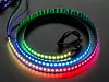 Bild 6: Mit einem einzigen Pin am Seeeduino XIAO können Hunderte von dreifarbigen Neopixeln einzeln angesteuert werden, wie zum Beispiel die 144 Neopixel pro Meter schwarzer Streifen von Adafruit.