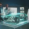 Engineers choose body of car using futuristic augmented reality hologram