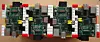 Ausschnitt aus einer Schicht von 4 Raspberry Pi Computern, die hintereinander angeordnet sind.
