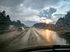 Regen auf der Autobahn