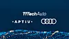 Logos von TTTech Auto, Audo und Aptiv