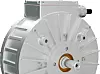 Der Doppelseitige Synchron-Scheibenläufermotor PMS 120 mit 230 mm Durchmesser bei 160 mm Länge leistet zwischen 2,2 bis 7,7 kW